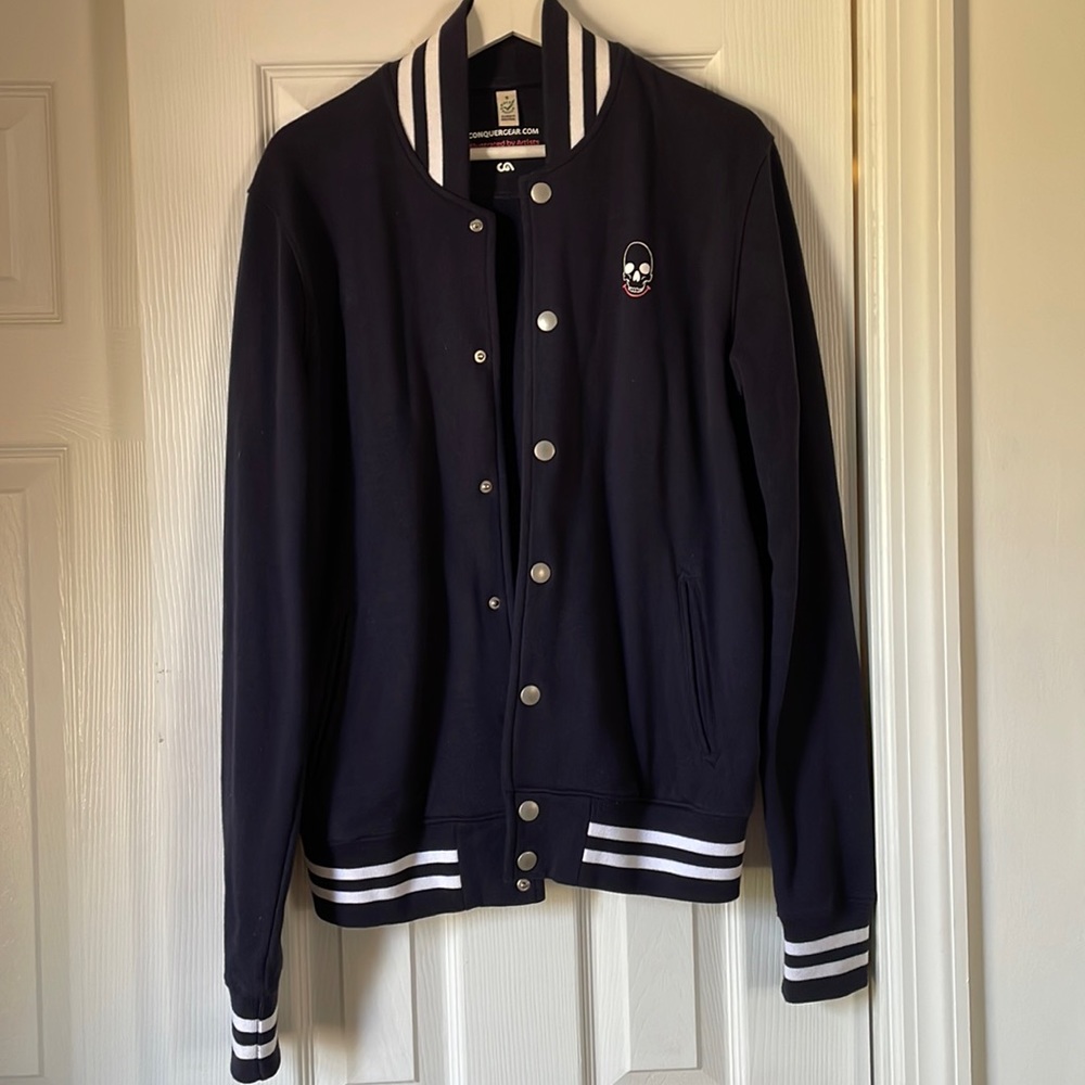 Blue and white jacket
